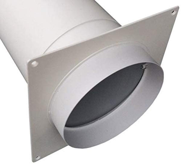 Teleskopkanal-Lüfter Jalousieklappe anthrazit Anschluss Lüftungsrohr DN 150